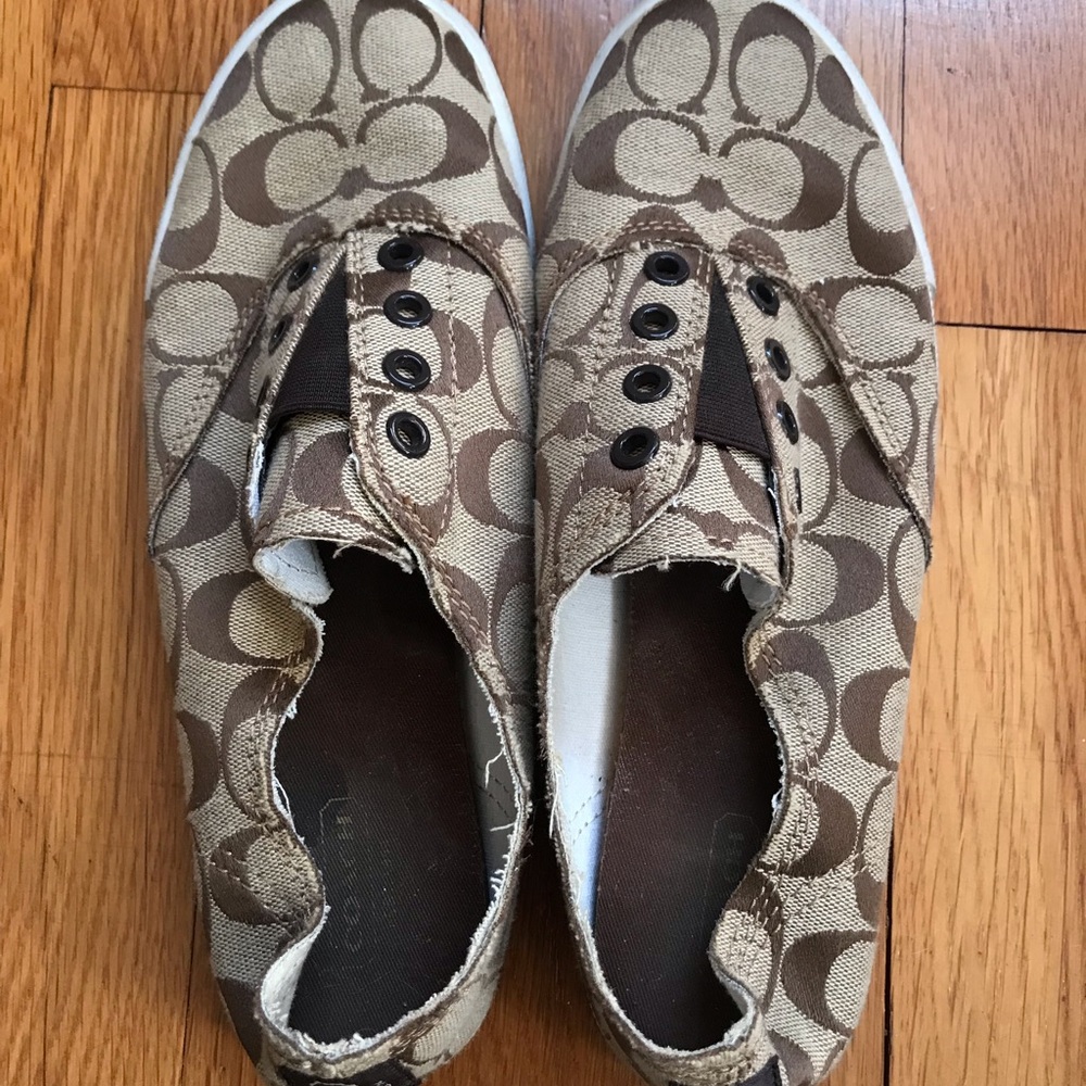 Coach slip on shoes